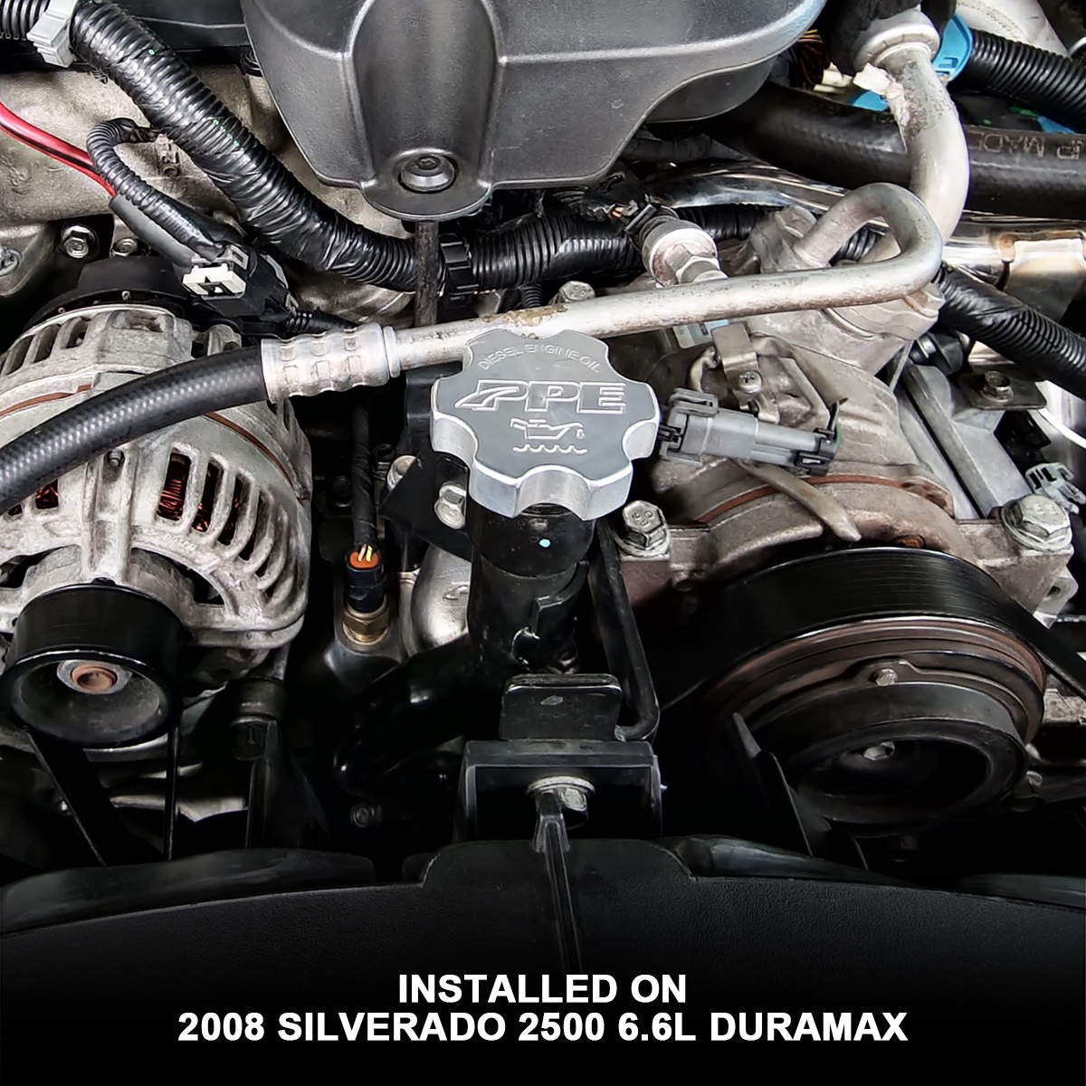 2001 - 2016 6.6L GM DURAMAX BILLET ALUMINUM ENGINE OIL FILLER CAP - Image 7