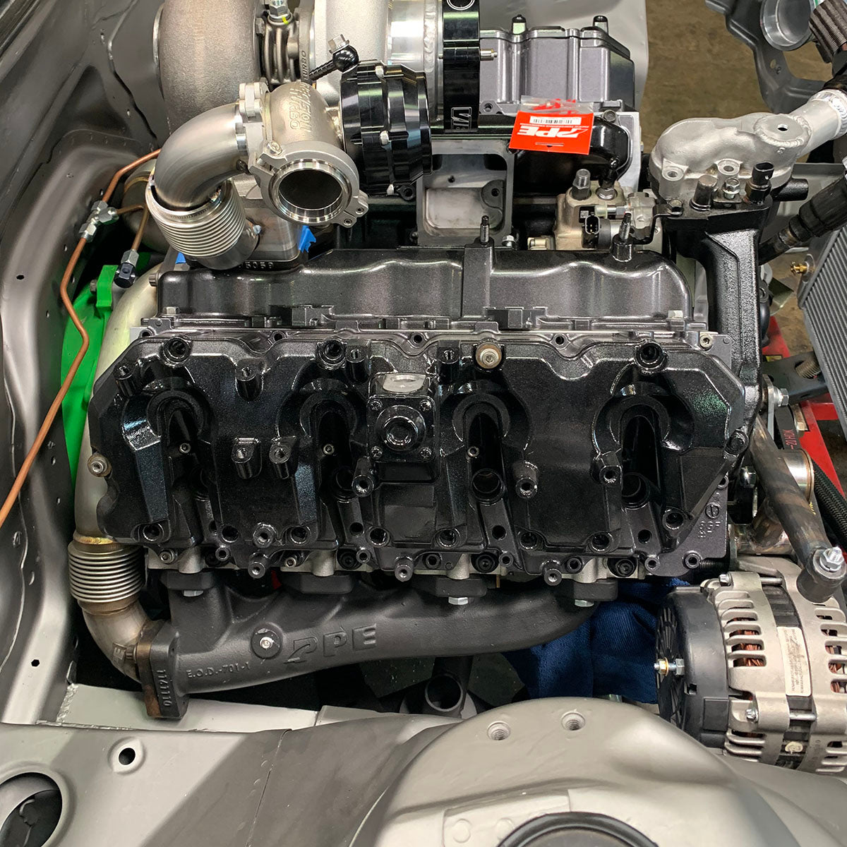Manifolds and Up-Pipes GM 2002-2004 CA Y Pipe LB7 - Black - Image 6