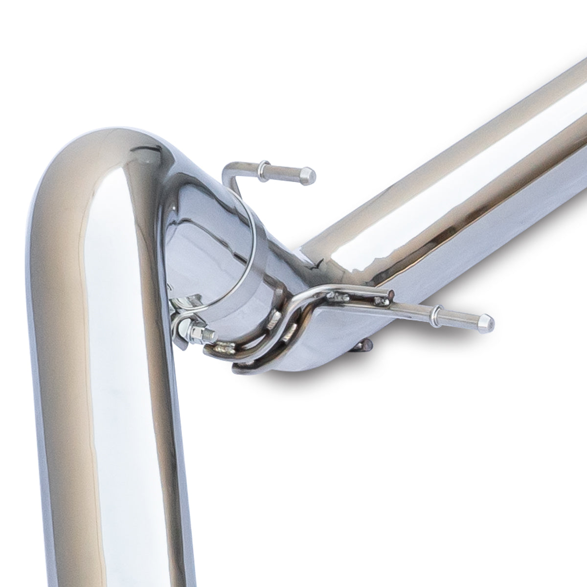 Exhaust Kit 4 Inch Cat Back Single Tip 3.0L Duramax - Pol/Pol - Image 2