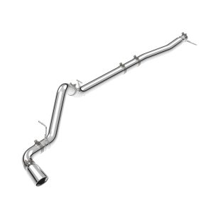 23-25 GM 3.0L Duramax 304 Stainless Steel DPF-Back Performance Exhaust Kit - Single Exit Polished Pipe Polished Tip Pacific Performance Engineering