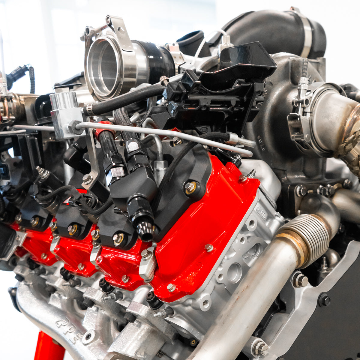 Valve Cover Kit Polished Polished w/ Pillars PPE Diesel - Image 2