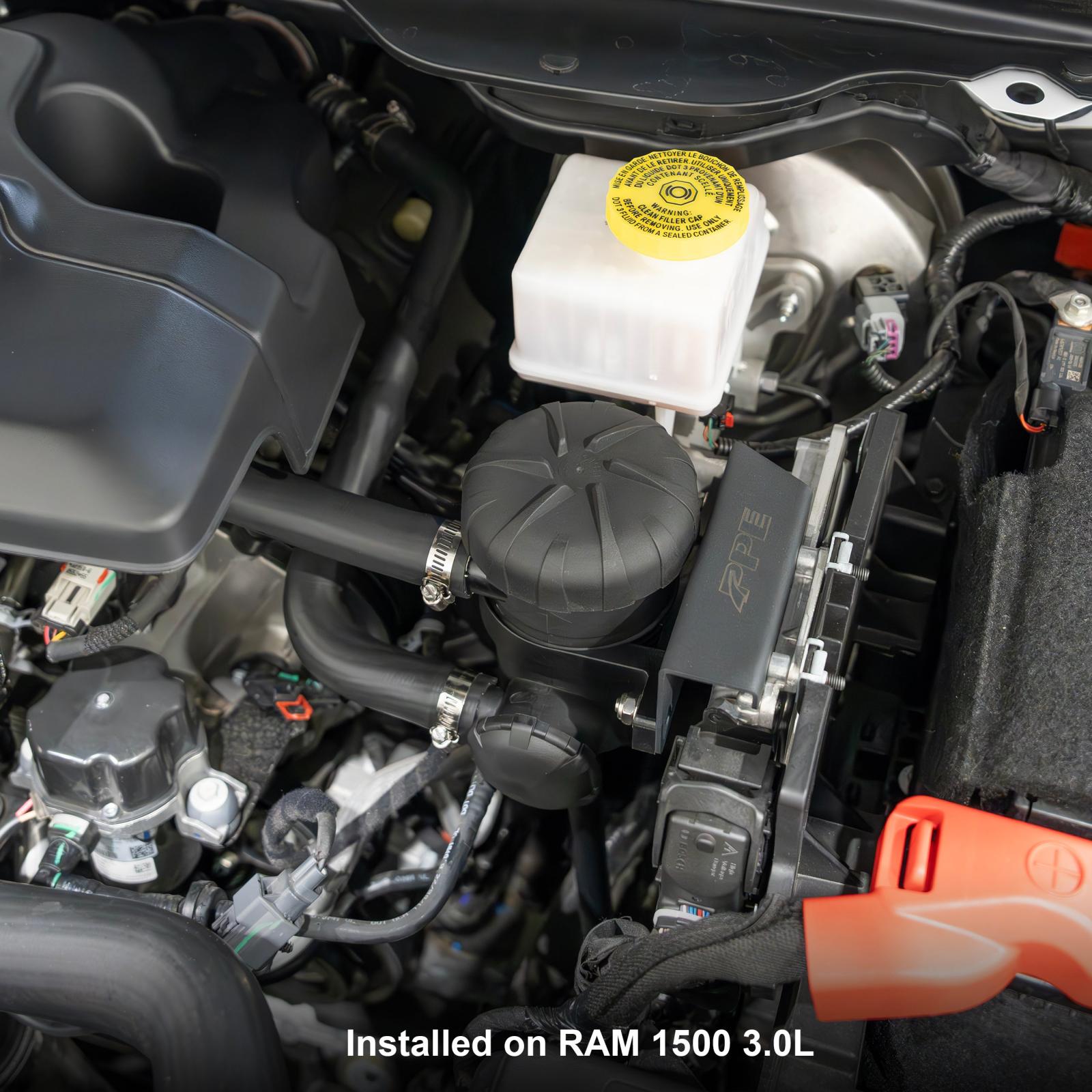 19-23 RAM 1500 3.0L EcoDiesel Crankcase Ventilation Oil/Water Separation Kit Pacific Performance Engineering - Image 5