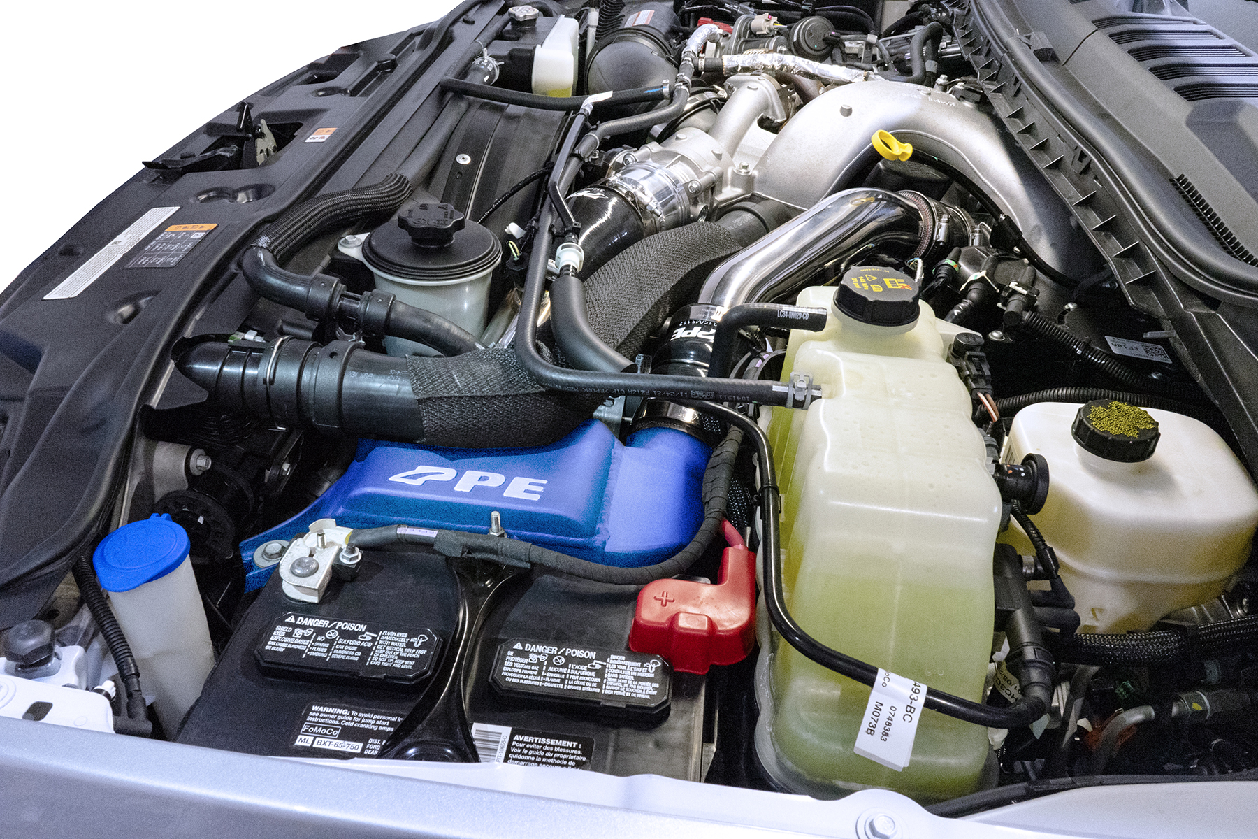 2011-2023 Ford 6.7L Air To Water Intercooler Kit Blue PPE Performance - Image 2