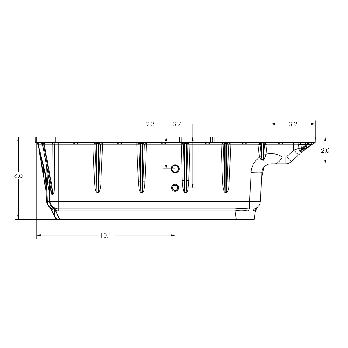 Ford Deep Transmission Pan 5R110 Black PPE Diesel - Image 6