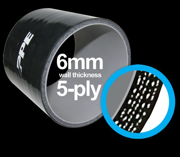 2.25 Inch 45 Deg 6MM 5-Ply Silicone Elbow PPE Diesel - Image 2