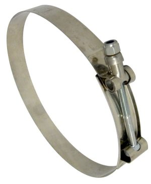 6.00 Inch T-Bolt Clamp Range 155-147MM Stainless Steel 6.0 Inch ID Use On 5.50 Inch ID Hose PPE Diesel