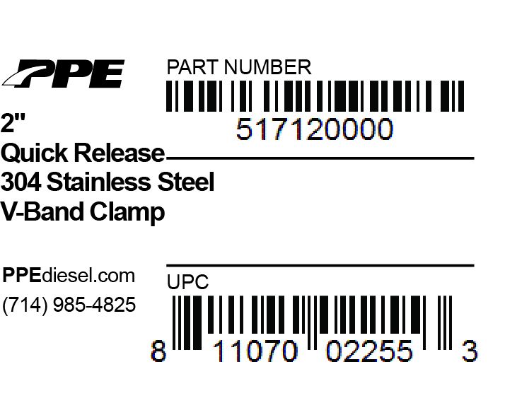 2.0 Inch V Band Clamp Quick Release PPE Diesel - Image 3